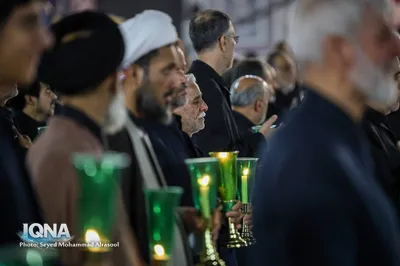 آیین خطبه‌خوانی شب شهادت امام رضا(ع) در حرم مطهر رضوی