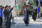 بدرقه ۳۰۰ دانش‌آموز دختر از مدارس شیراز به مناطق عملیاتی جنوب