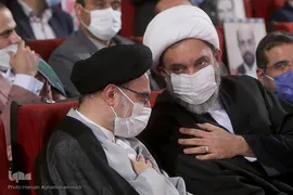 حجت‌الاسلام والمسلمین حاج ابوالقاسم عضو مجلس خبرگان رهبری و حجت‌الاسلام والمسلمین سیدمهدی خاموشی، رئیس سازمان اوقاف و امور خیریه