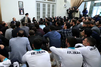 دیدار مدال‌آوران کاروان ورزشی ایران در بازی‌های آسیایی اندونزی با رهبر انقلاب