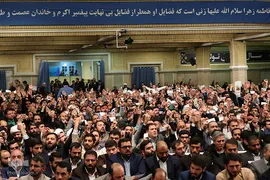 دیدار مداحان اهل‌بیت علیهم‌السلام با رهبر انقلاب