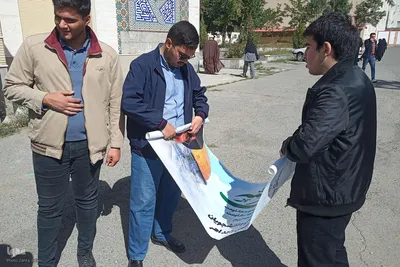 تجمع اعتراضی دانشگاهیان اهر در محکومیت جنایات رژیم صهیونیستی