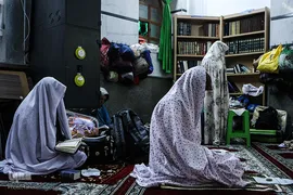 مراسم اعتکاف بانوان در مسجد باغستانی
