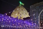 حال و هوای حرم شاهچراغ(ع) در شب نیمه شعبان‎
