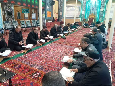 محفل جزء خوانی قرآن کریم در اهر