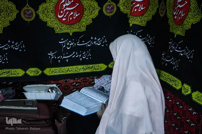 مراسم اعتکاف بانوان در مسجد باغستانی
