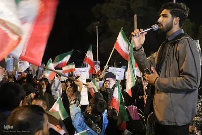 تجمع دانشجویان دانشگاه شیراز در حمایت از ایران مقتدر