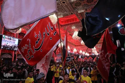 حرم مطهرحضرت اباعبدالله الحسین‌(ع) در روز اربعین