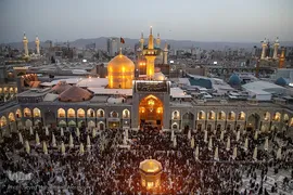 آیین سنتی اذن عزا در حرم مطهر رضوی