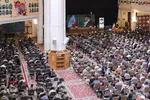 مراسم حماسه حضور بسیجیان در حرم شاهچراغ(ع)