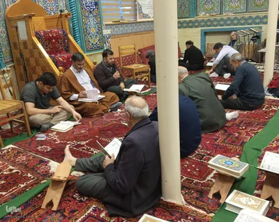 آیین معنوی اعتکاف در شهرستان اهر