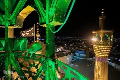 تعویض پرچم حسینیه اعظم زنجان‎‎