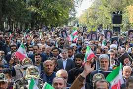راهپیمایی مردم تبریز علیه حادثه تروریستی شاه چراغ‎‎