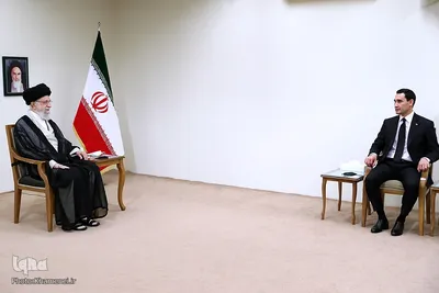 دیدار سردار بردی محمداف، رئیس‌جمهور ترکمنستان با حضرت آیت‌الله خامنه‌ای، رهبر انقلاب اسلامی