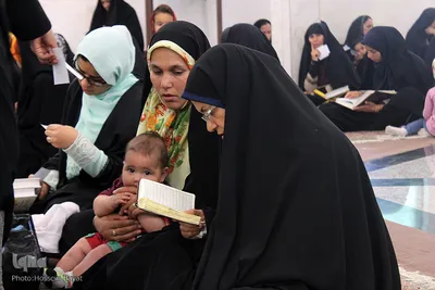 مراسم جزء خوانی قرآن کریم در آستان مقدس امامزادگان باقریه بیرجند