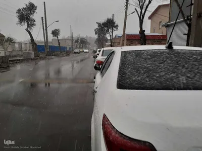 بارش برف زمستانی در اهر