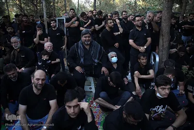 مراسم عزاداری روز هفتم محرم در قطعه 40 (سرداران بی پلاک) بهشت زهرای تهران