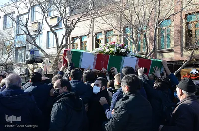 مراسم تشییع پیکر سه شهید گمنام در تبریز‎‎