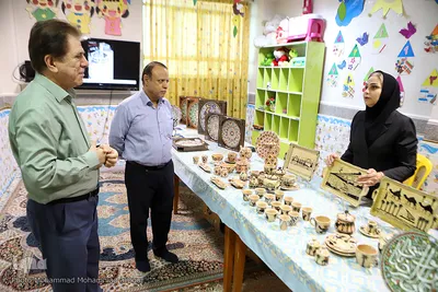نمایشگاه صنایعی دستی در موسسه خیریه چهارده معصوم اهواز عکاس محمد محمدعلی پور