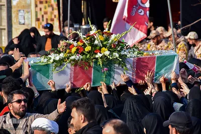 مراسم تشییع شهدای گمنام در سمنان
