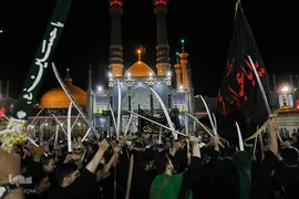 عزاداری سنتی «مشق شمشیر» نجفی‌های مقیم قم
