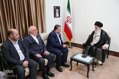 دیدار نایب رئیس دفتر سیاسی حماس با رهبر انقلاب