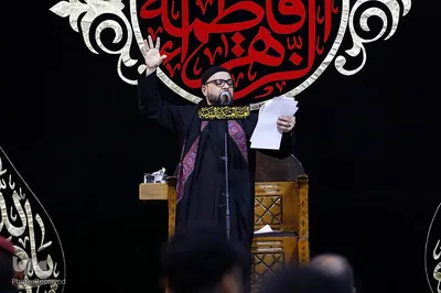 آیین سوگواری و تشییع نمادین پیکر حضرت زهرا (س) در شهر سامرا عراق