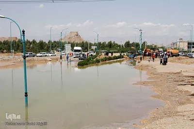 شهر یزد بعد از بارندگی شب گذشته و غافلگیری مدیریت شهری‎‎
