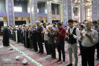 نماز عید فطر در مسجد روضه محمدیه یزد
