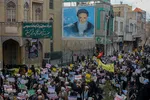 راهپیمایی مردم قم در حمایت از اقتدار نظام اسلامی وسپاه