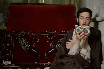 مراسم اعتکاف در مسجد جامع قم