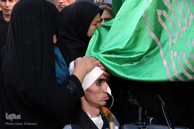 دسته بزرگ عزاداری حسینیه اعظم زنجان در روز تاسوعا