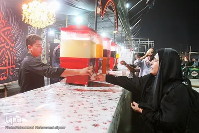 خدمات رسانی موکب‌های حسینی در مرز شلمچه