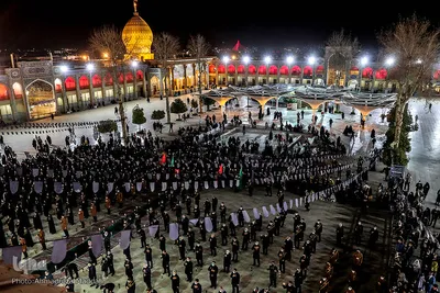 مراسم لاله گردانی شام شهادت حضرت احمد بن موسی الکاظم (ع)