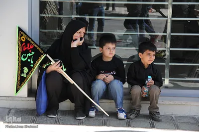 دسته بزرگ عزاداری حسینیه اعظم زنجان در روز تاسوعا