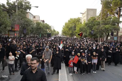 مراسم پیاده‌روی جاماندگان اربعین در شهرستان ملایر