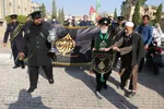اهتزاز پرچم حرم حضرت اباعبدالله الحسین(ع) در شیراز