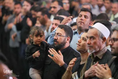 مراسم سوگواری شب شهادت امام صادق(ع) در حرم شاهچراغ