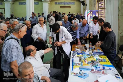 استقرار میز خدمت دستگاه‎های دولتی در مصلی امام خمینی (ره) تبریز‎
