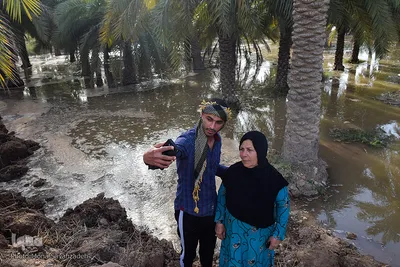 سیلاب در روستاهای غزاویه