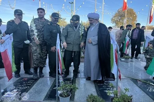 آیین غبارروبی مزار شهدا در بابلسر