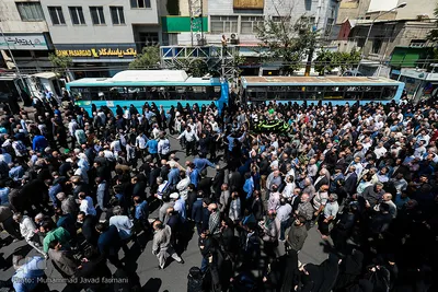 مراسم تشییع پیکر مرحوم حجت‌الاسلام سیدمهدی طباطبایی، استاد برجسته اخلاق