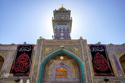 سیاه پوش شدن حرم علوی در سالروز شهادت امام جواد(ع)