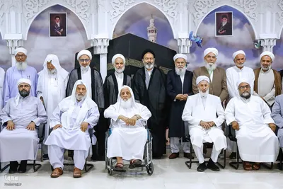 دیدار با جمعی از علما و روحانیون کاروان های اهل سنت در مکه مکرمه