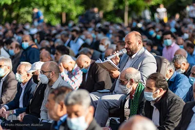نماز عید فطر در امامزادگان محمد (َع) و سکینه خاتون (س) کرج‎‎