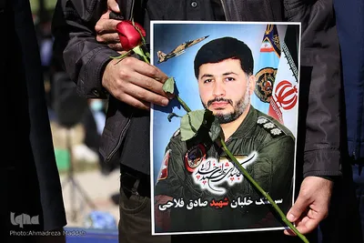 مراسم تشییع پیکر مطهر شهید سرهنگ دوم خلبان «صادق فلاحی» در شیراز‎‎