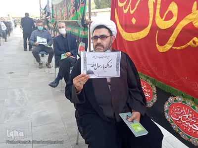 تجمع جمعی از دانشگاهیان بسیجی اهر در محکومیت اهانت به ساحت پیامبر اکرم(ص)