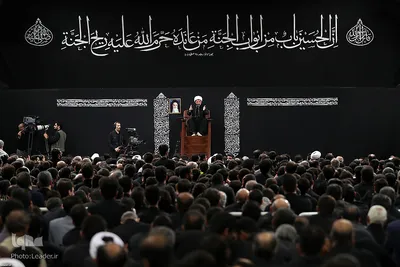 دومین شب عزاداری حضرت اباعبدالله الحسین (ع) در حسینیه امام‌خمینی(ره)