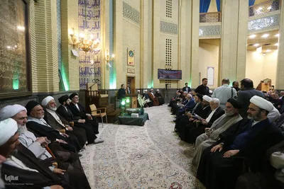 مراسم ختم همسر آیت الله سیستانی در تهران