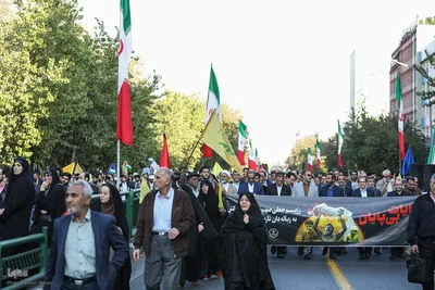 راهپیمایی مردم ایران در حمایت از مردم غزه